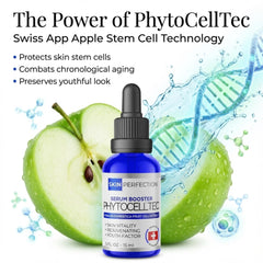 Skin Perfection phytocell tec apple stem cells ingredient displayed for gentle renewal.