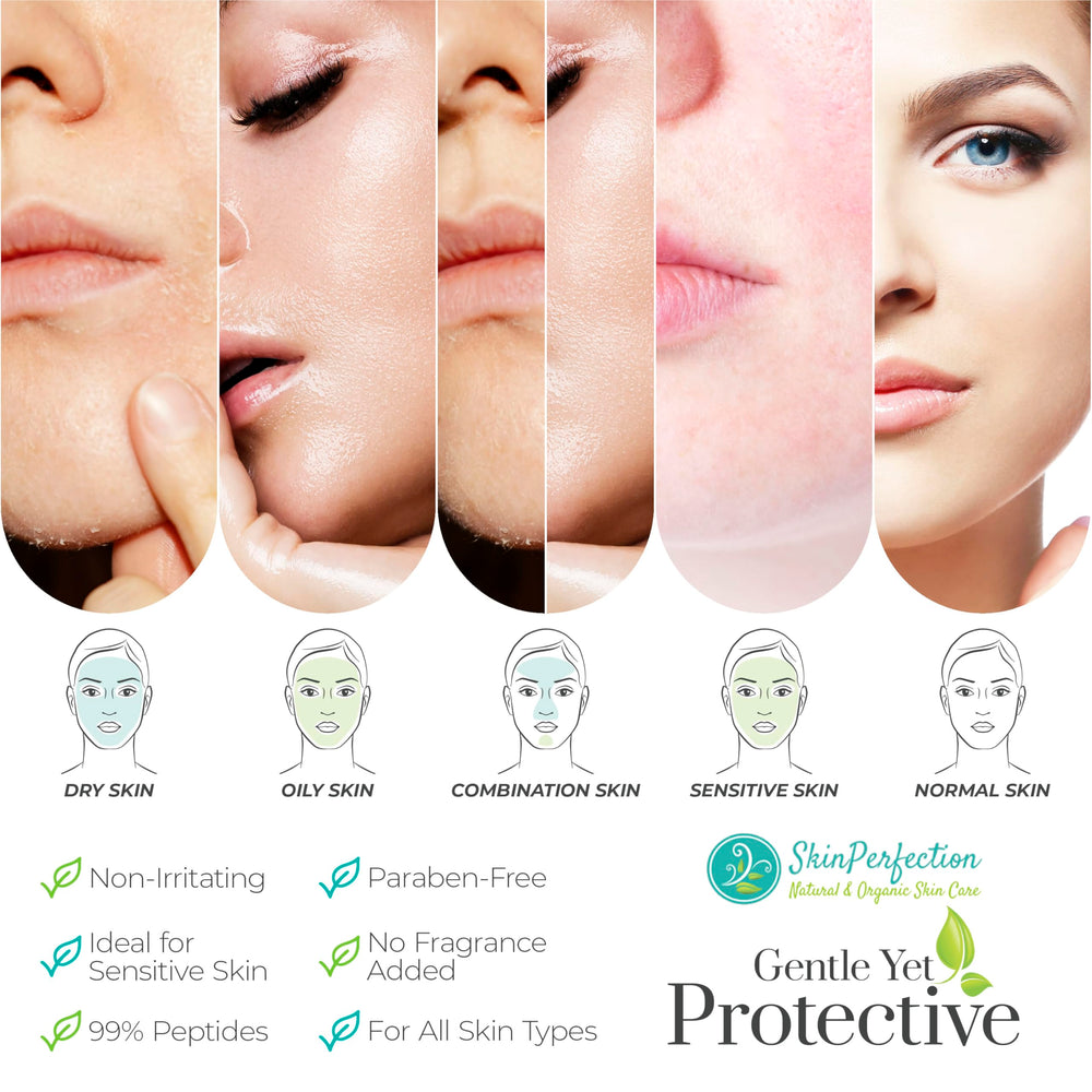 USA-made seal on Skin Perfection serum indicating quality manufacturing.