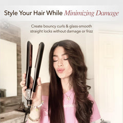 SRILabs StyleQ infrared therapy light during heat assisted styling.