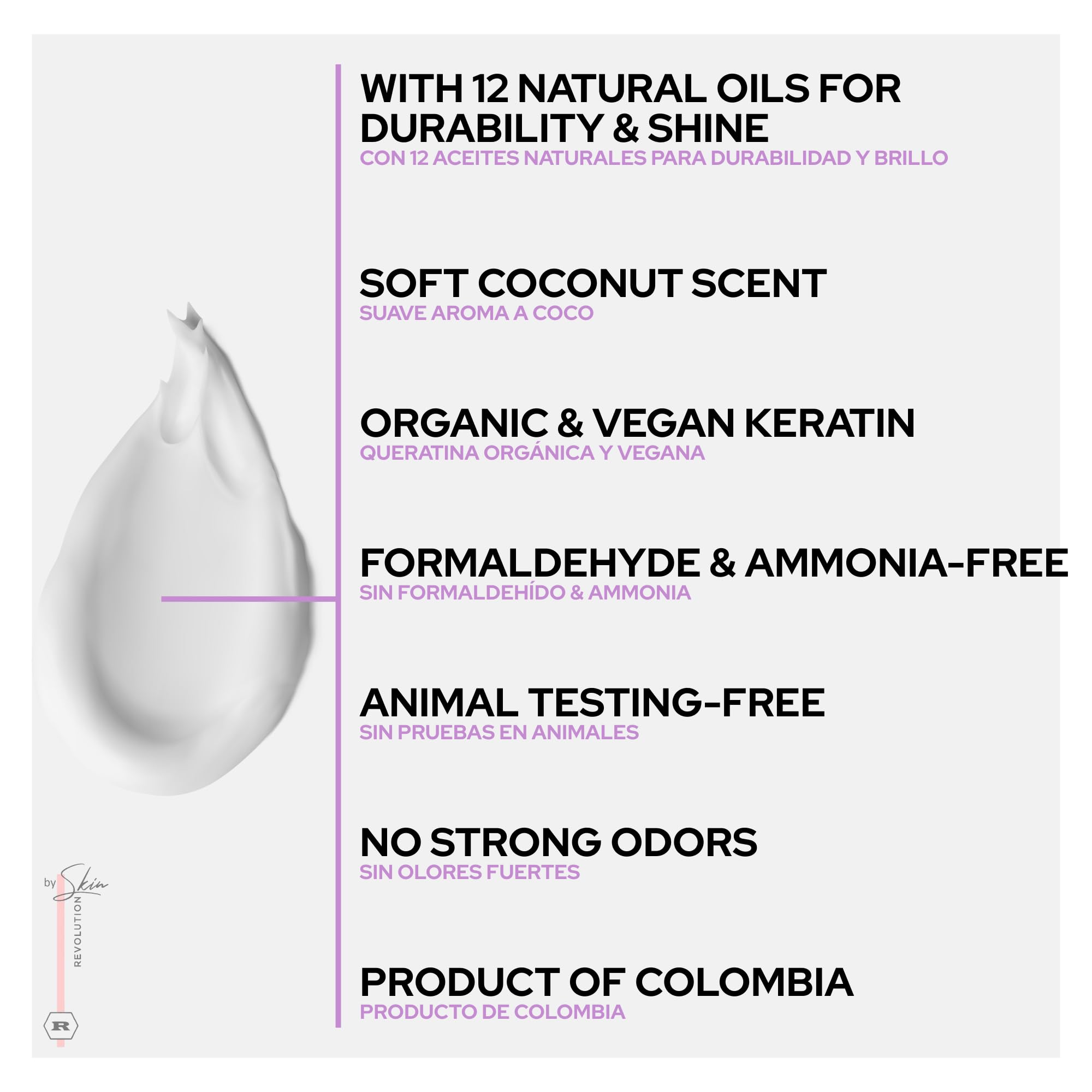 Keratin application tools with gloves for even distribution by Skin Revolution