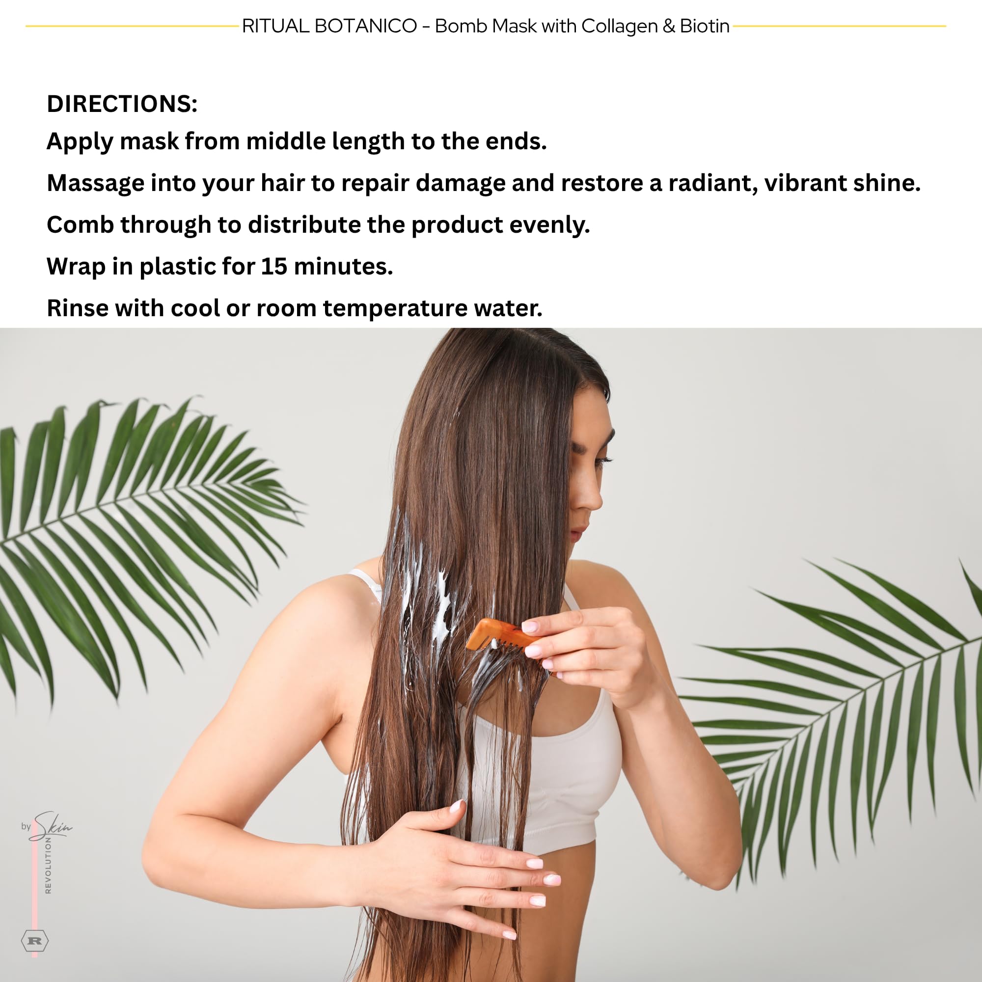 Skin Revolution Ritual Botanico Keratin Organic aftercare shampoo promotes healthy scalp and buildup removal
