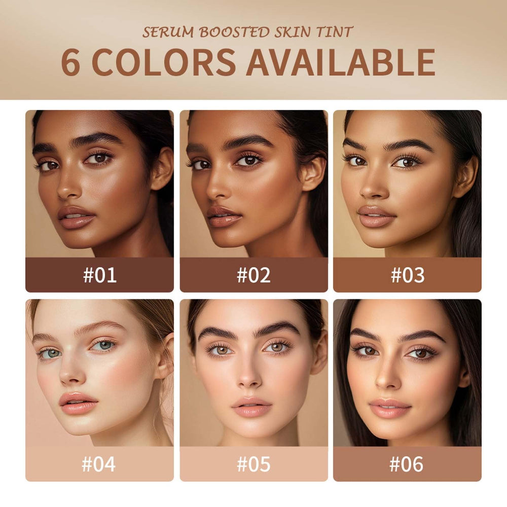 Buildable coverage demonstrated by Skin Tint & Contour Stick.