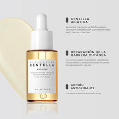 Close-up of SKIN1004 ampoule texture spreading smoothly for fast absorption