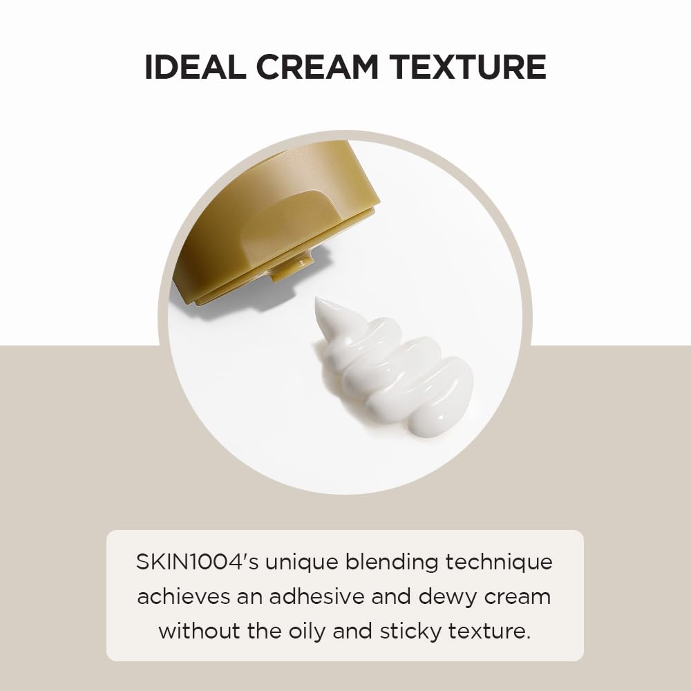 Skin1004 Centella Cream texture swirl demonstrates rich, velvety consistency for barrier support.