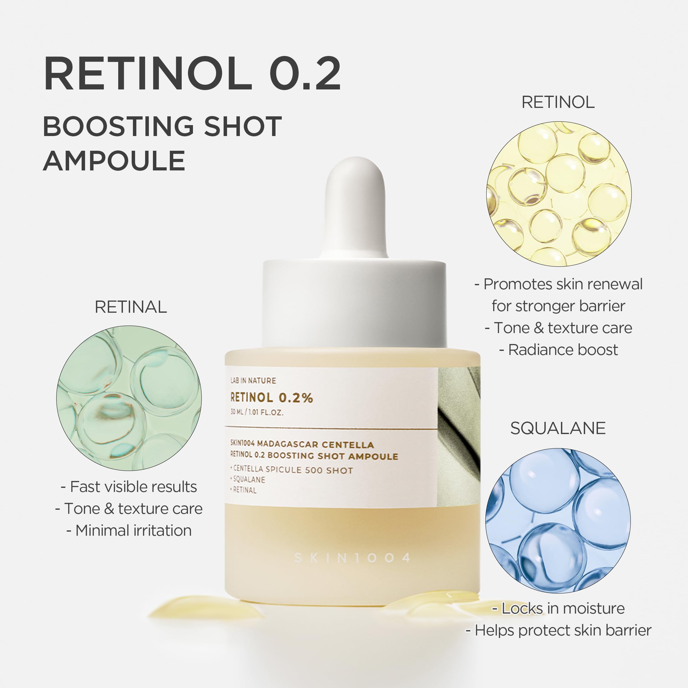 Skin1004 Centella micro-spicules serum application promotes deeper absorption.