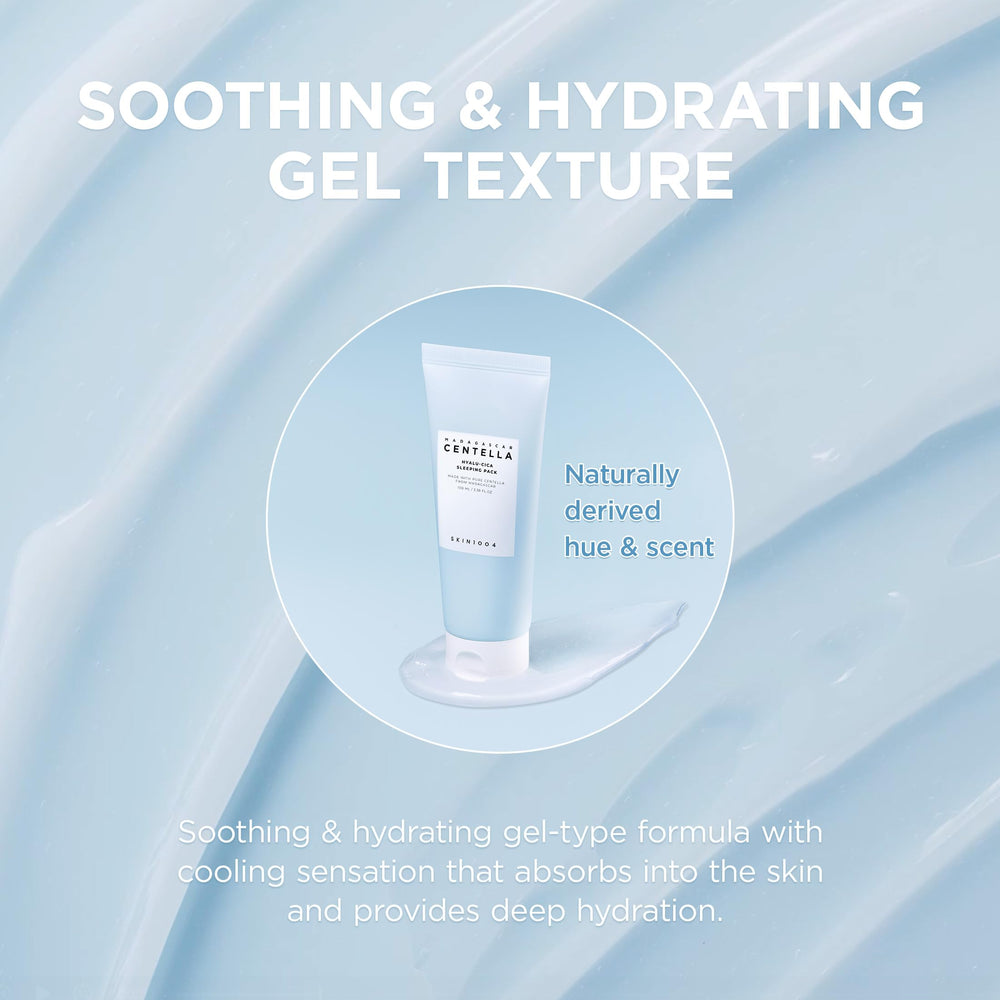 SKIN1004 Hyalu-CICA Sleeping Pack ingredient focus on Centella and Melatonin
