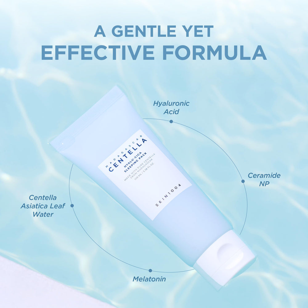 SWATCH: SKIN1004 Hyalu-CICA Sleeping Pack gel texture ready for quick absorption