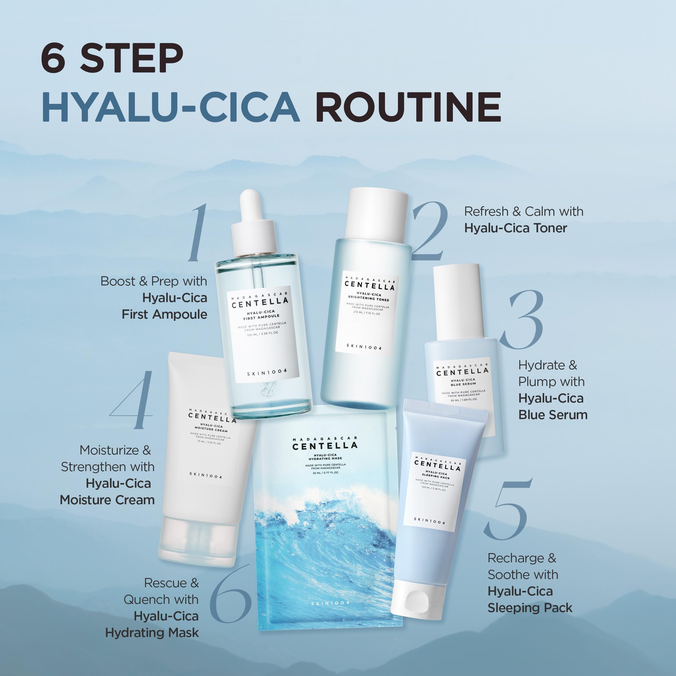 SKIN1004 Hyalu-CICA Sleeping Pack label detail and benefits