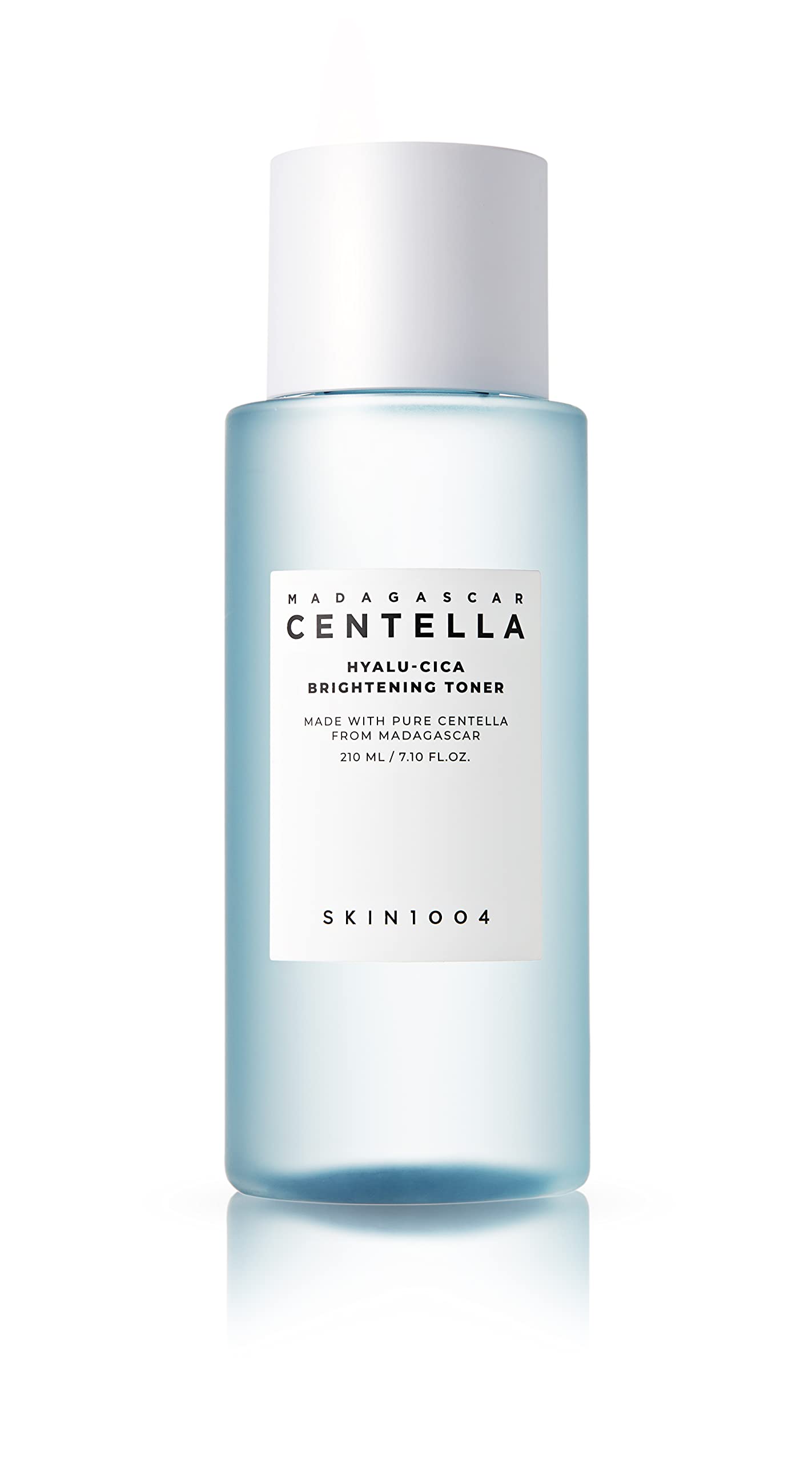 SKIN1004 Hyalu-CICA Toner bottle shows calming hydration and gentle exfoliation