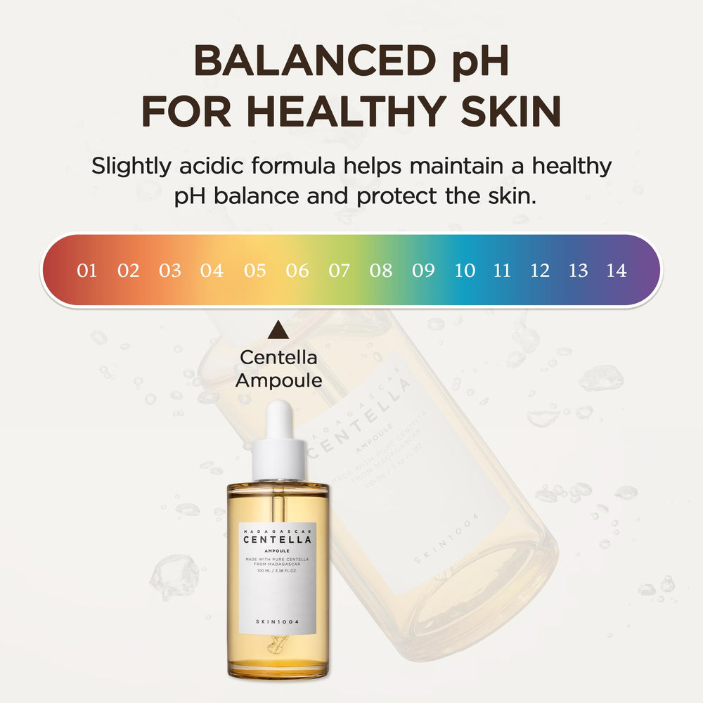 Hydration-focused SKIN1004 ampoule on vanity for daily use.