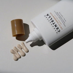 Close-up of SKIN1004 Madagascar Centella Air-fit Suncream Plus pump texture for soothing, smooth application.
