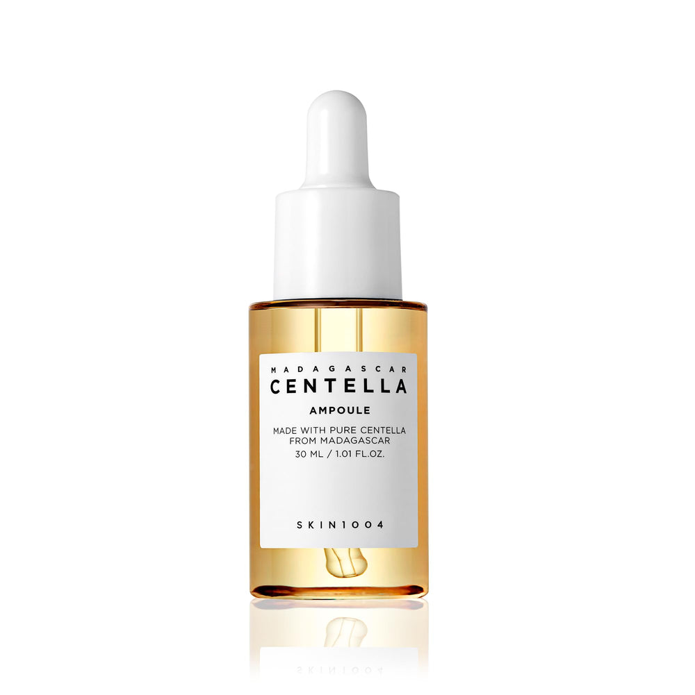 SKIN1004 Madagascar Centella Ampoule bottle highlighting hydrating formula for calm skin