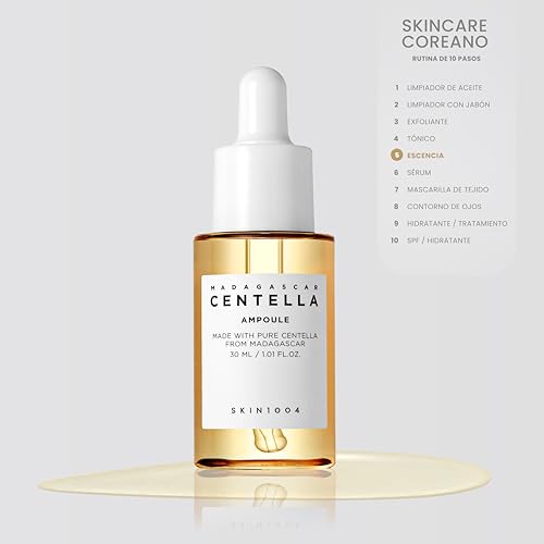 Madagascar Centella extract illustration showing soothing skin benefits