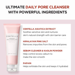Lather close-up of SKIN1004 foam showing airy texture for cleansing