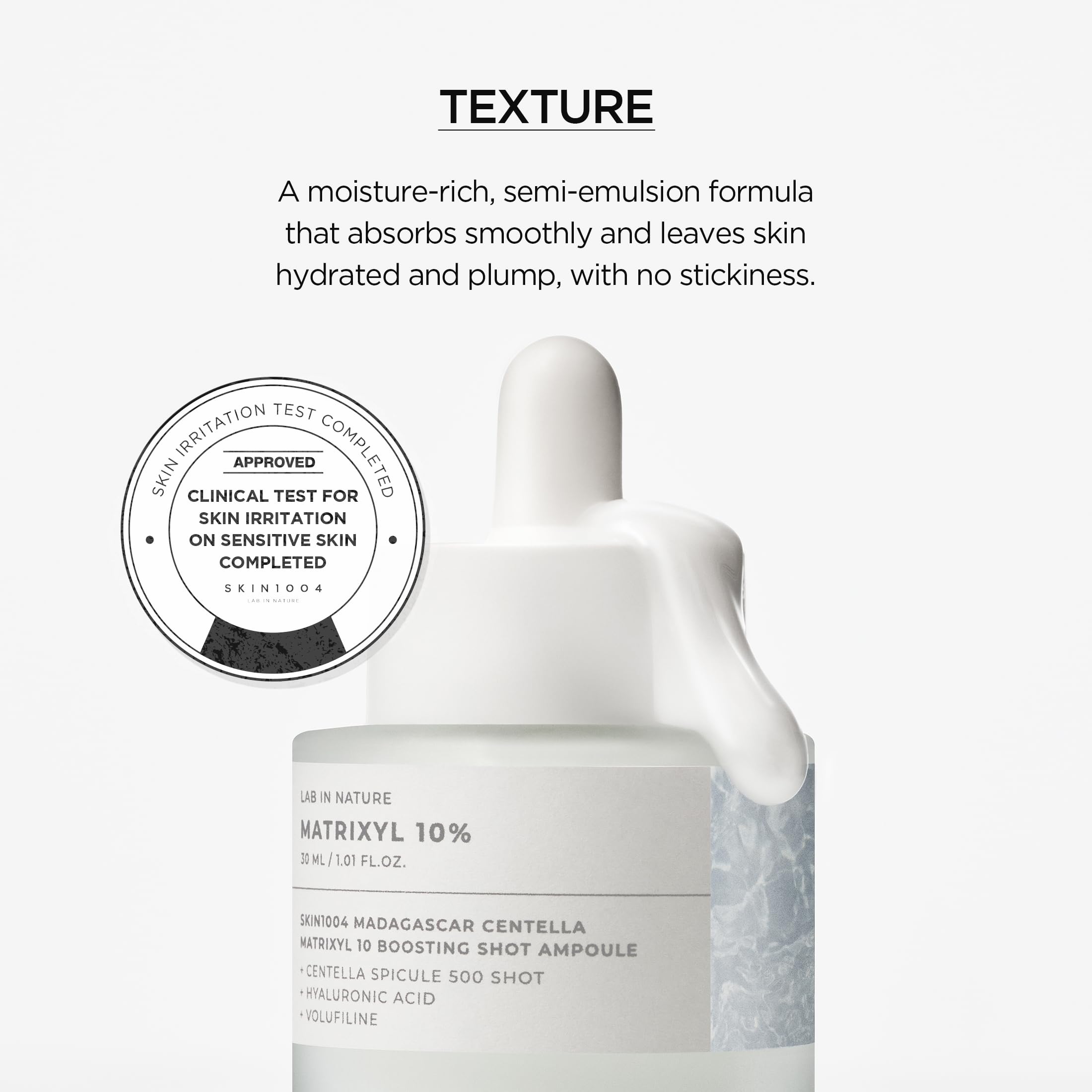 Madagascar Centella ingredient highlight in SKIN1004 Matrixyl 10% Boosting Shot Ampoule