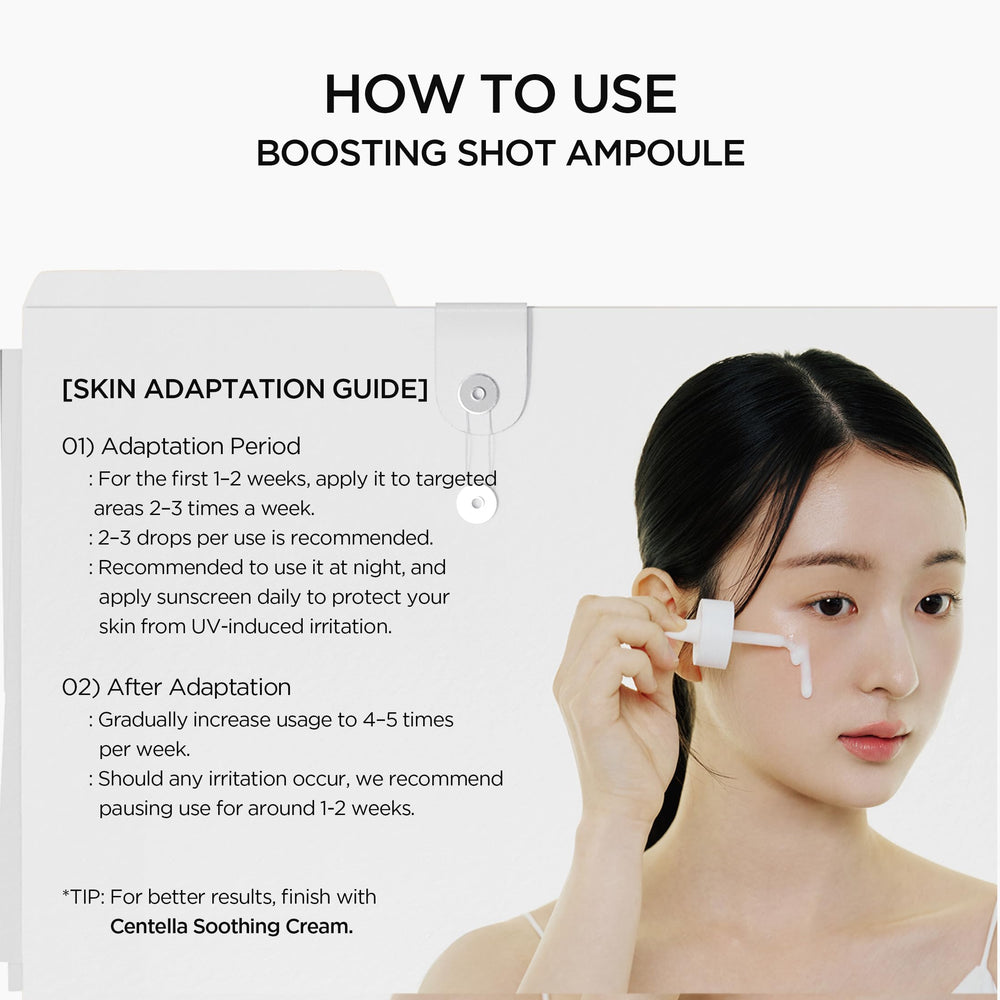 Serum dropper of SKIN1004 Matrixyl 10% Boosting Shot Ampoule for daily use