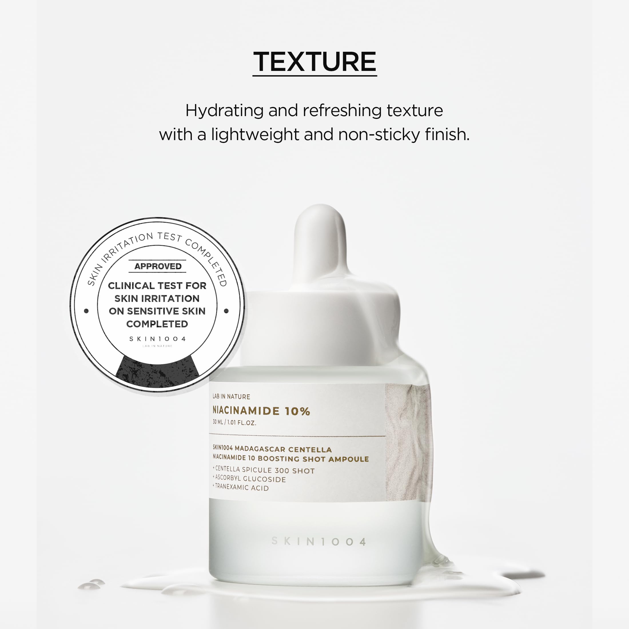 SKIN1004 Niacinamide 10% Boosting Shot face-use ready for routine care.