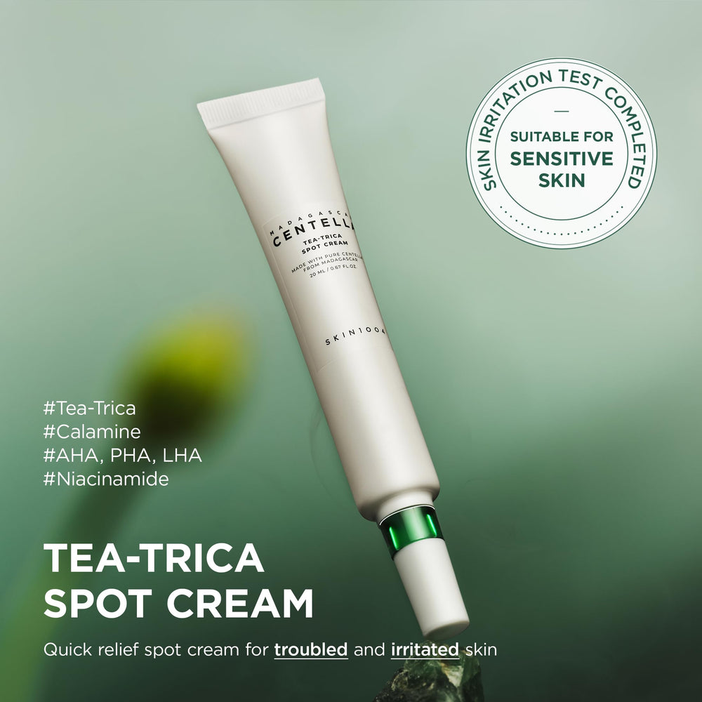 Closeup of SKIN1004 Tea-Trica Spot Cream texture.