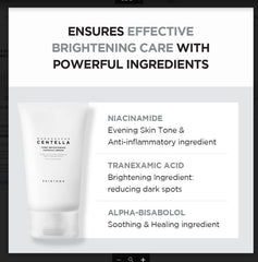 SKIN1004 Tone Glowing Capsule Cream with Madagascar Centella displayed ingredient highlight