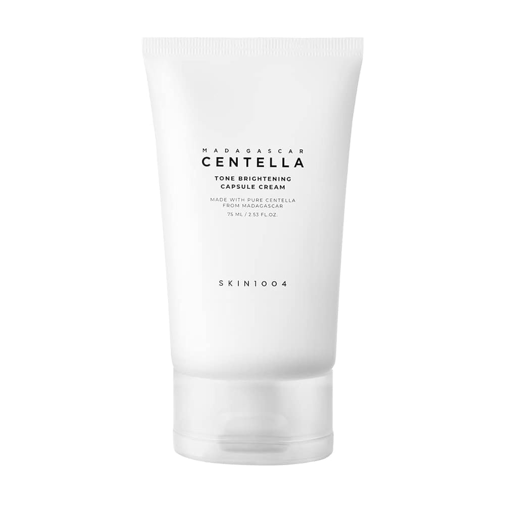 SKIN1004 Tone Glowing Capsule Cream packaging showcasing premium branding for brightening routine