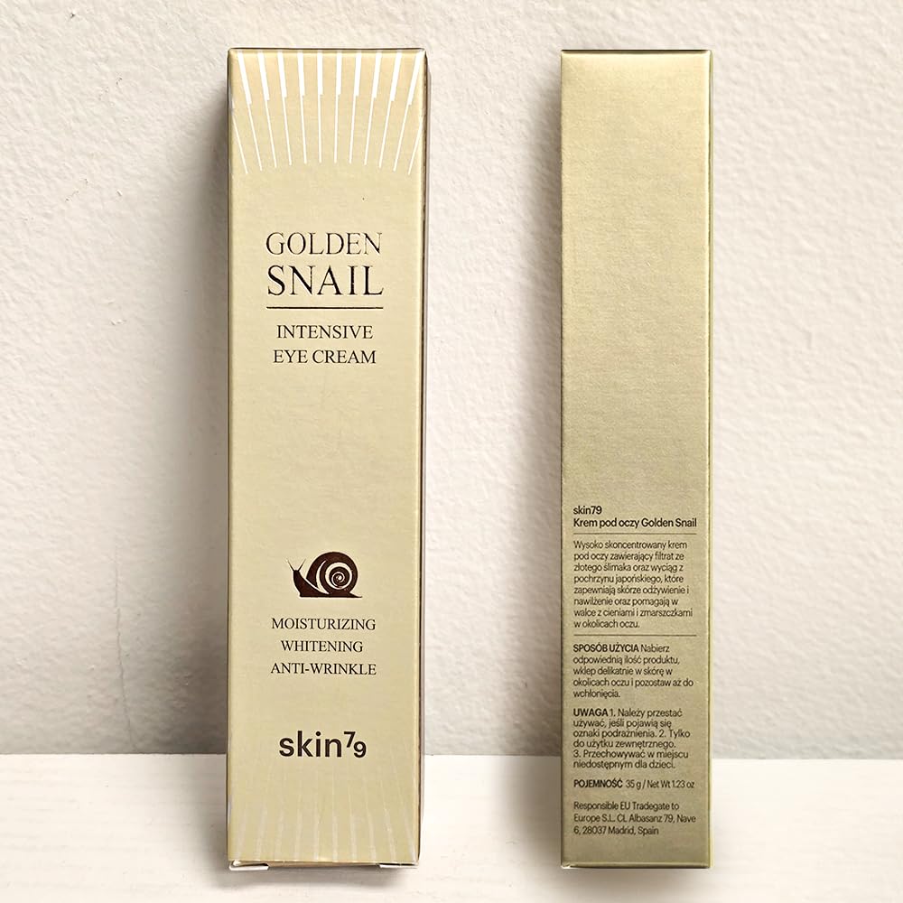 Golden accents highlight the brightening potential of SKIN79 cream.