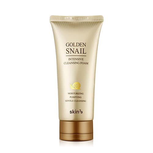 SKIN79 Golden Snail Intensive Foam Cleanser packaging featuring premium design for daily use.