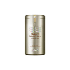 SKIN79 Super+ Beblesh Balm gold jar close-up showing glow-enhancing texture for radiant skin