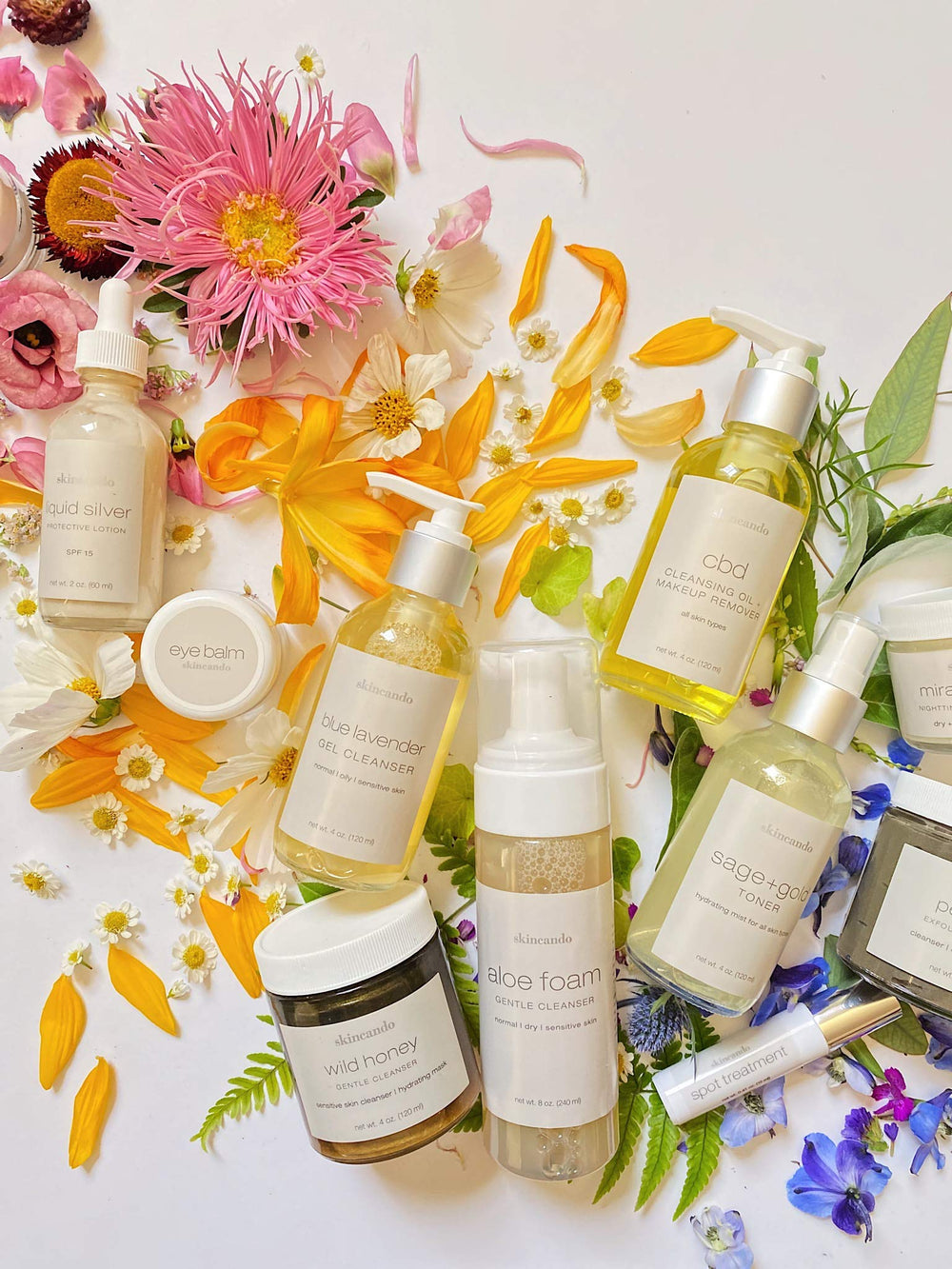 Skincando Eye Balm organic ingredients highlight beeswax and natural oils.