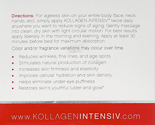 Skinception Kollagen Intensive before-after panel showing improved elasticity