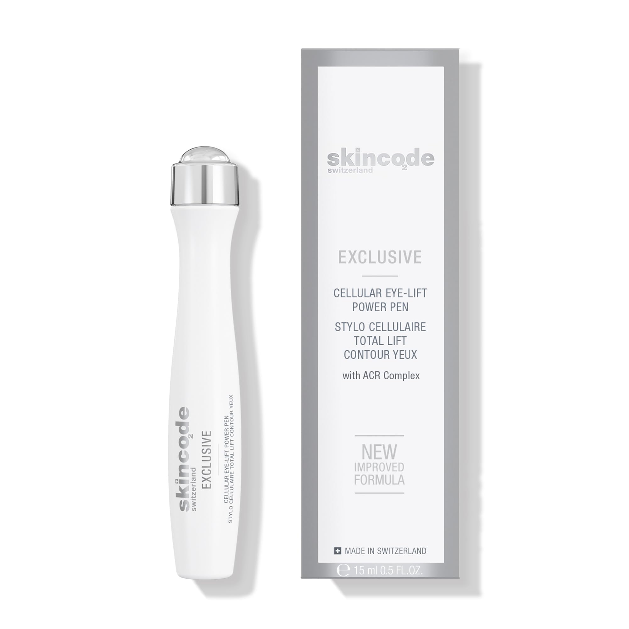 Skincode Eye Lift Pen cooling roll-on refreshes the under-eye area.