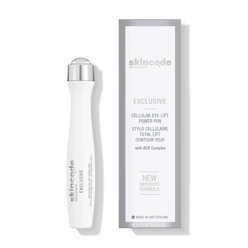 Skincode Eye Lift Pen cooling roll-on refreshes the under-eye area.