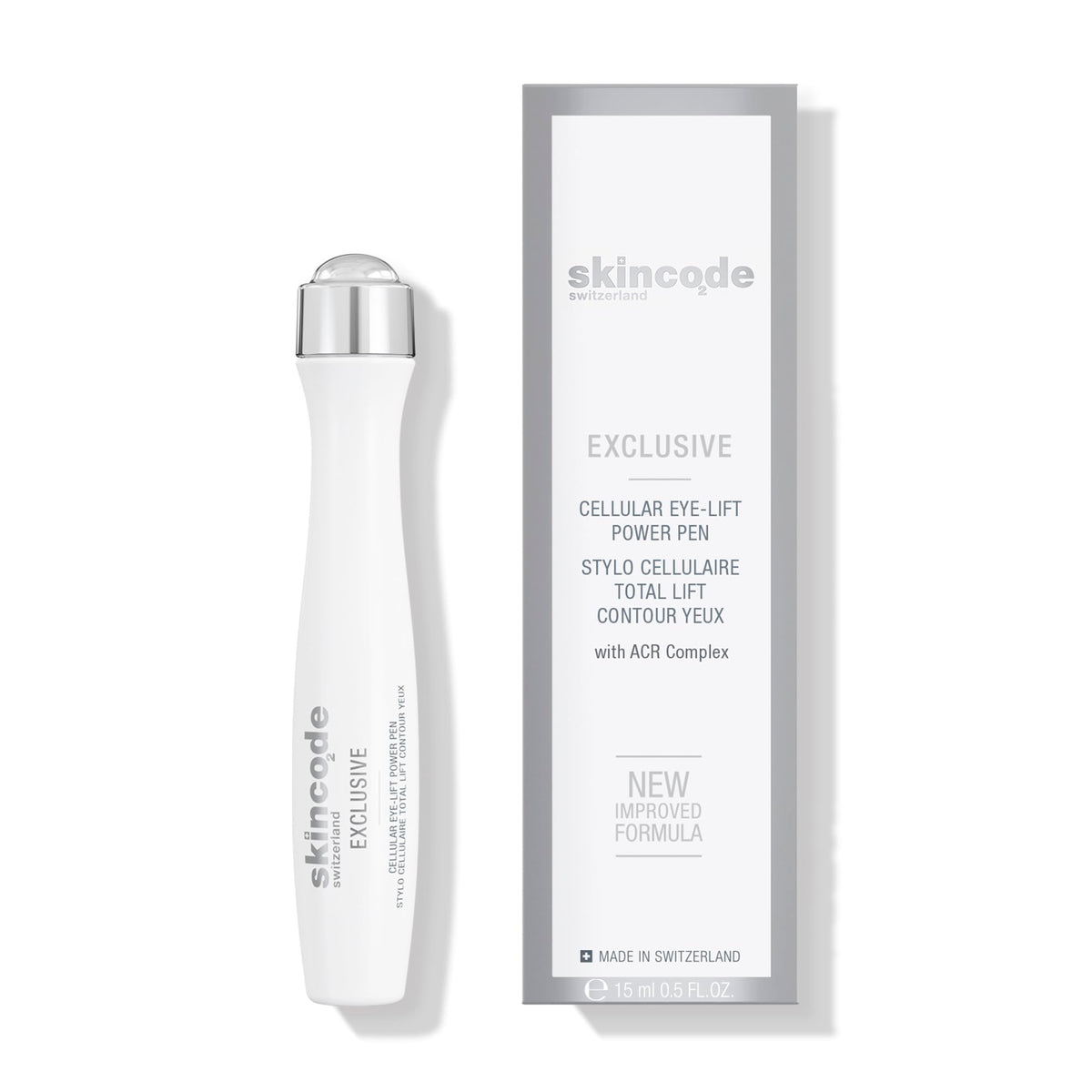 Skincode Eye Lift Pen cooling roll-on refreshes the under-eye area.