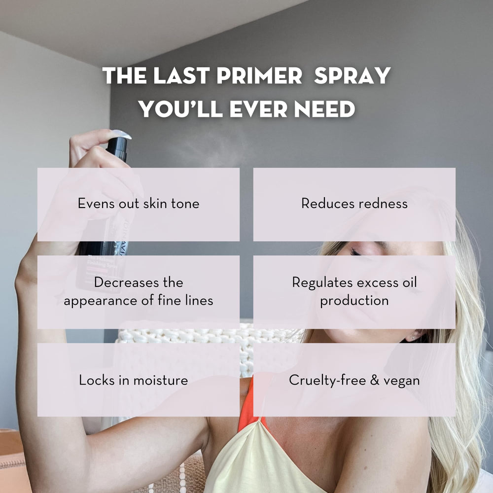 Skindinavia Oil Control Primer pump demonstrates a lightweight formula for long wear.