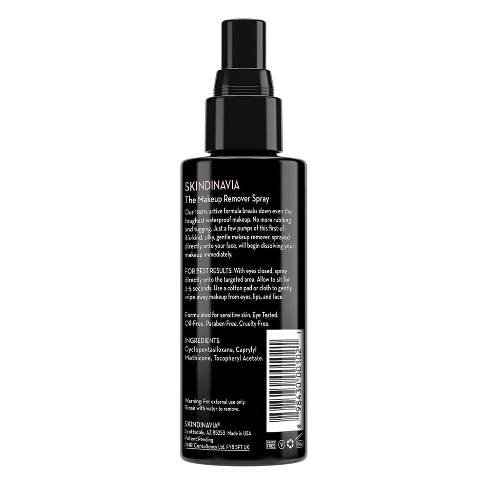 SKINDINAVIA waterproof makeup removal demo for long-wear products