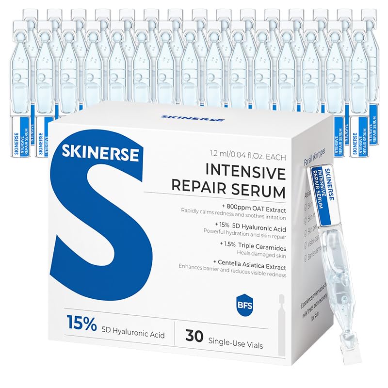 Skinerse Intensive Repair Serum bottle for sensitive skin hydration