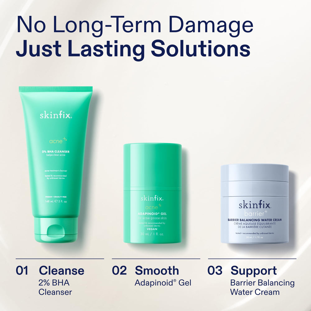 Packaging of Skinfix 2% BHA Cleanser with clean, simple design