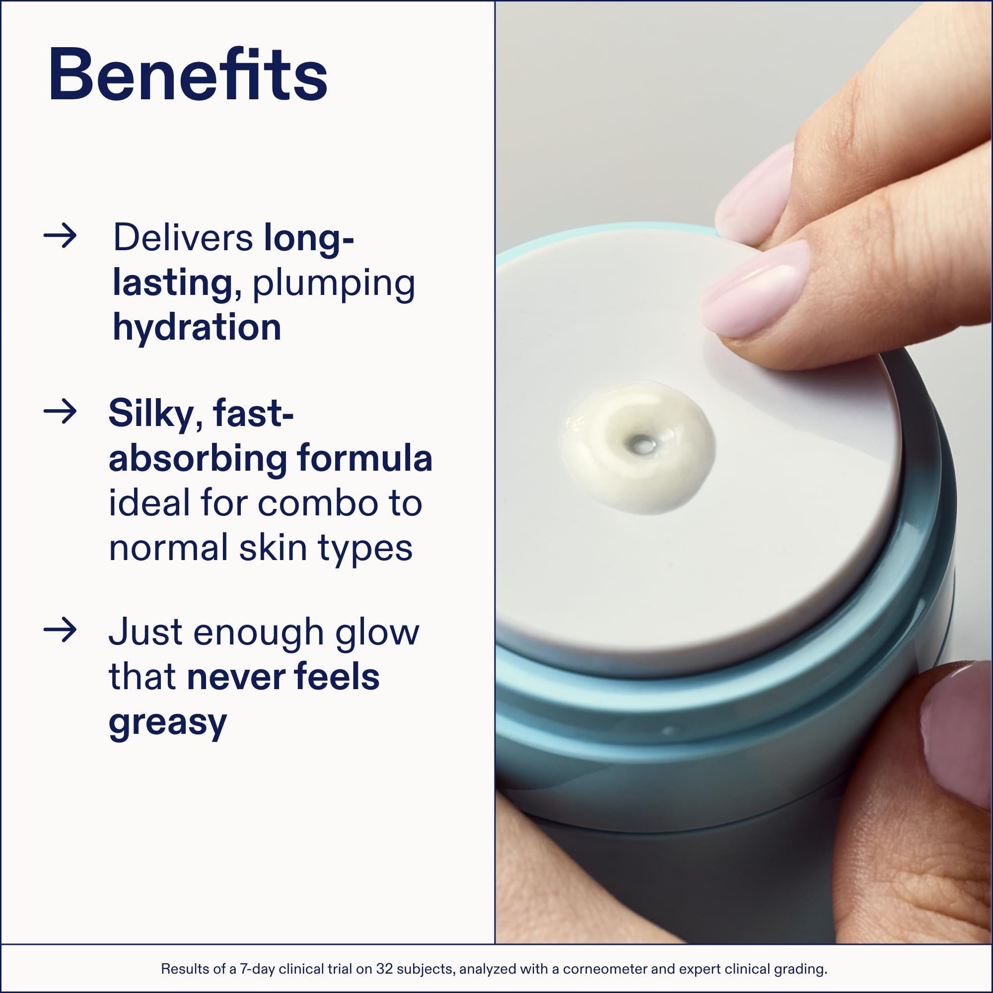 Skinfix application scene shows morning or night routine with smooth, non-greasy finish.