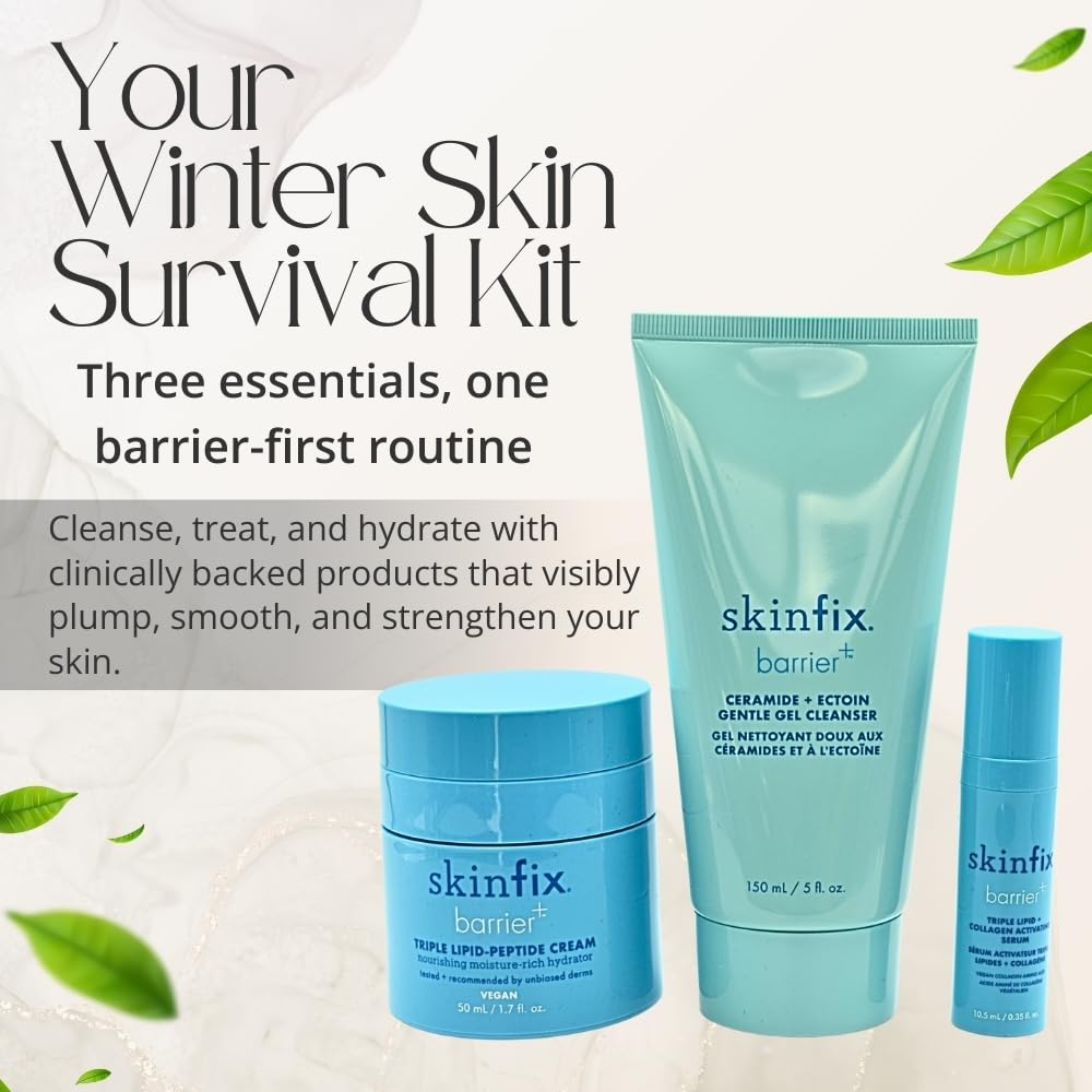 Skinfix Barrier Bundle Serum plump bottle, visibly smoothing fine lines and boosting hydration