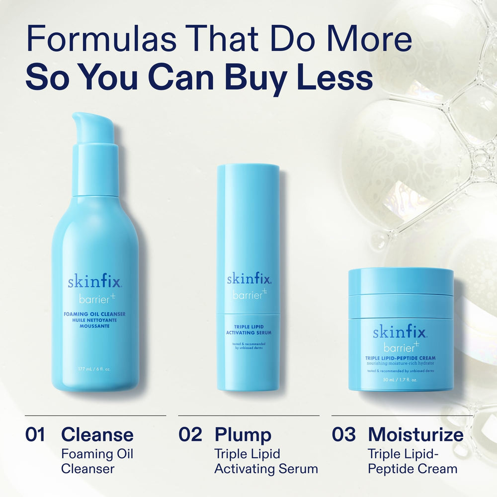 Skinfix cream and serum setup illustrating barrier-supporting routine