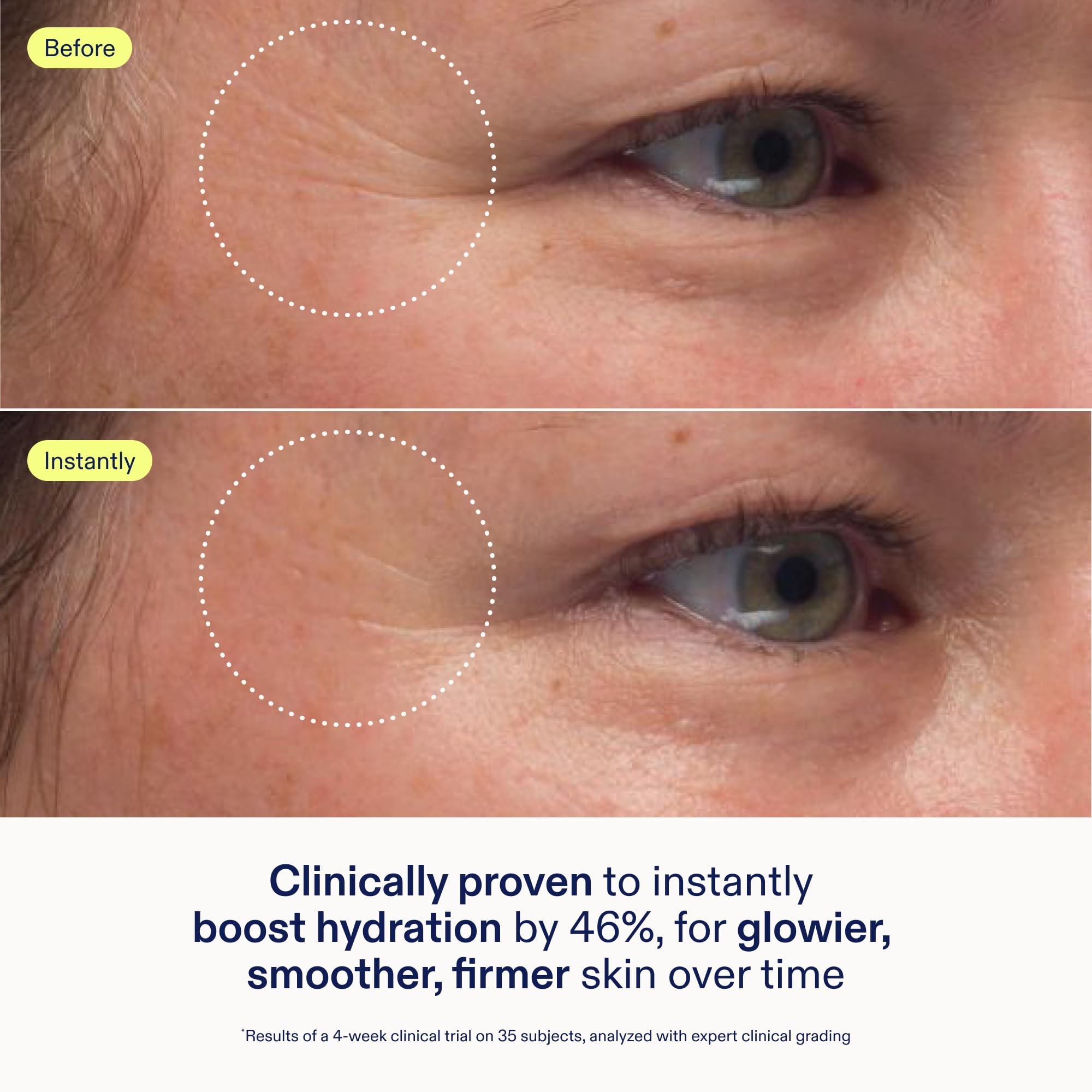 Cream texture swirl with non-greasy finish for makeup-ready skin