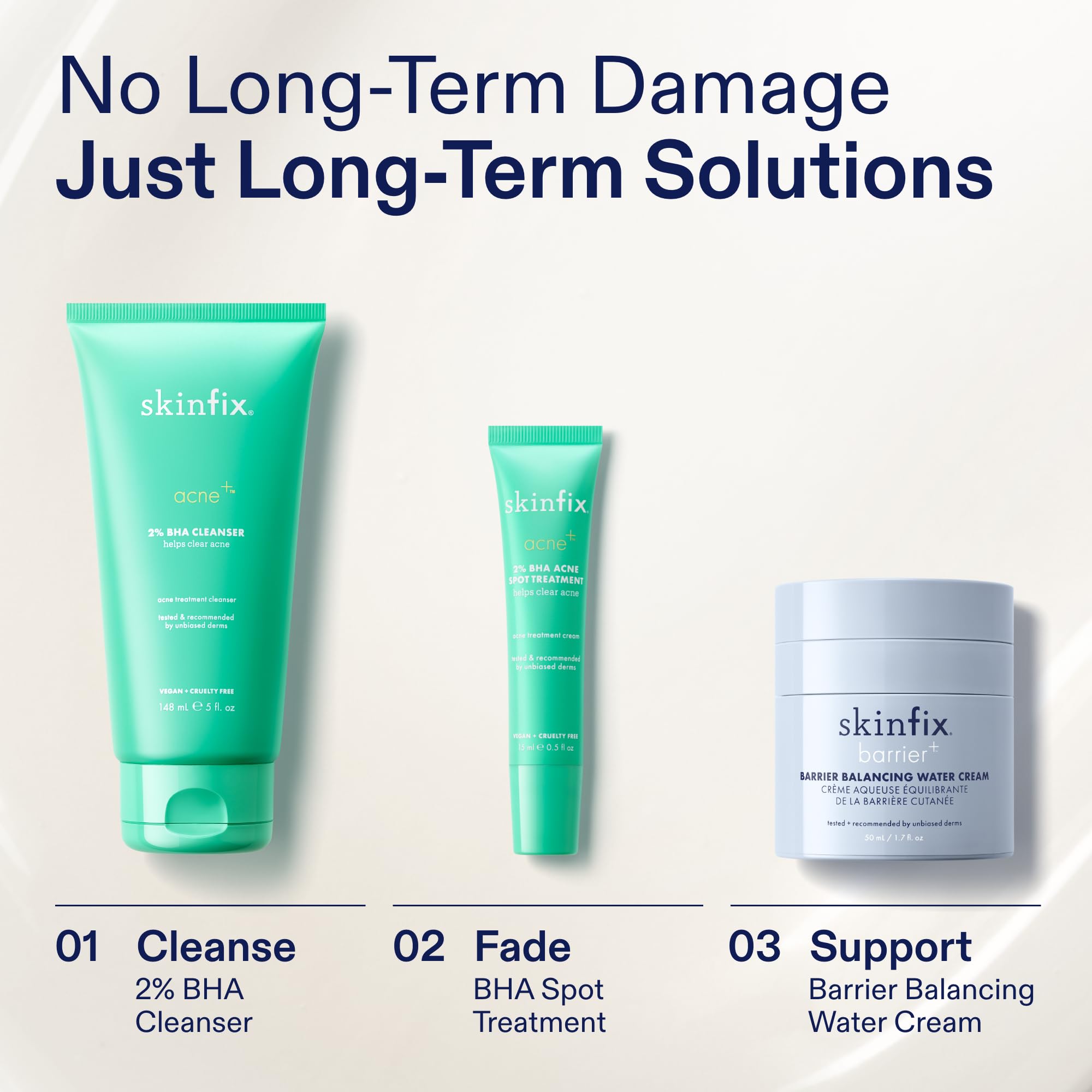 Skinfix vegan cruelty-free symbol on packaging highlights ethical skincare