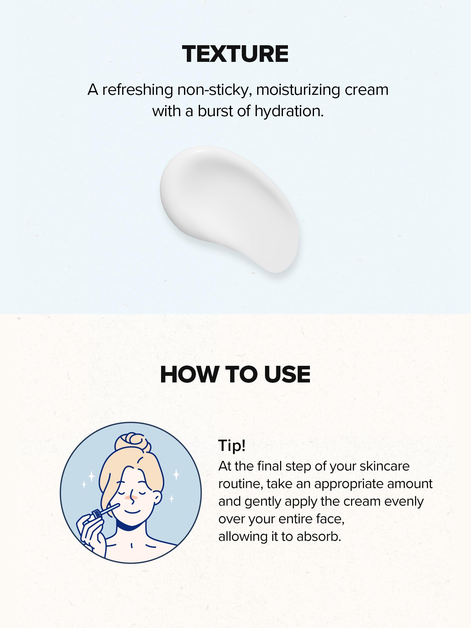 SKINFOOD 1957 24-hour hydration graphic indicating long lasting moisture