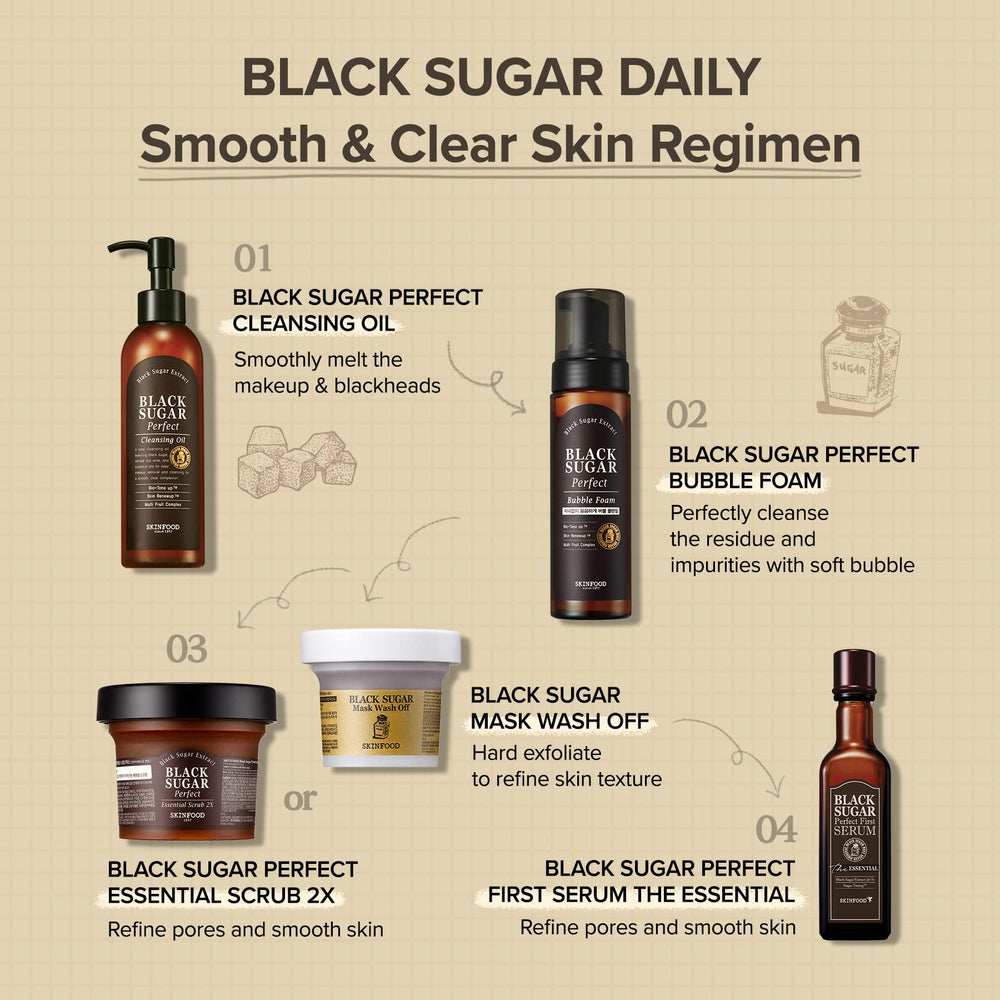 Ingredient highlight: Skinfood 1957 Black Sugar Mask contains plant oil and rice wine
