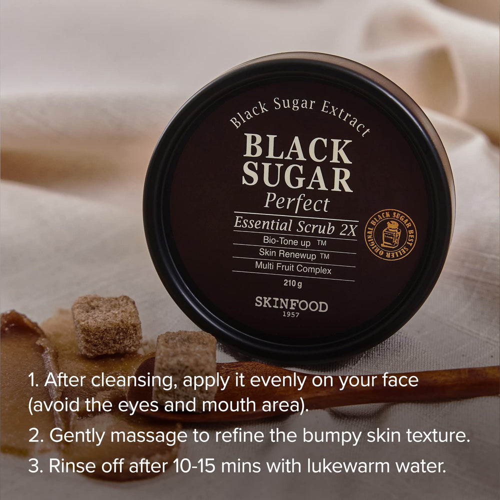 Packaging of SKINFOOD 1957 Black Sugar Mask with eco-friendly design