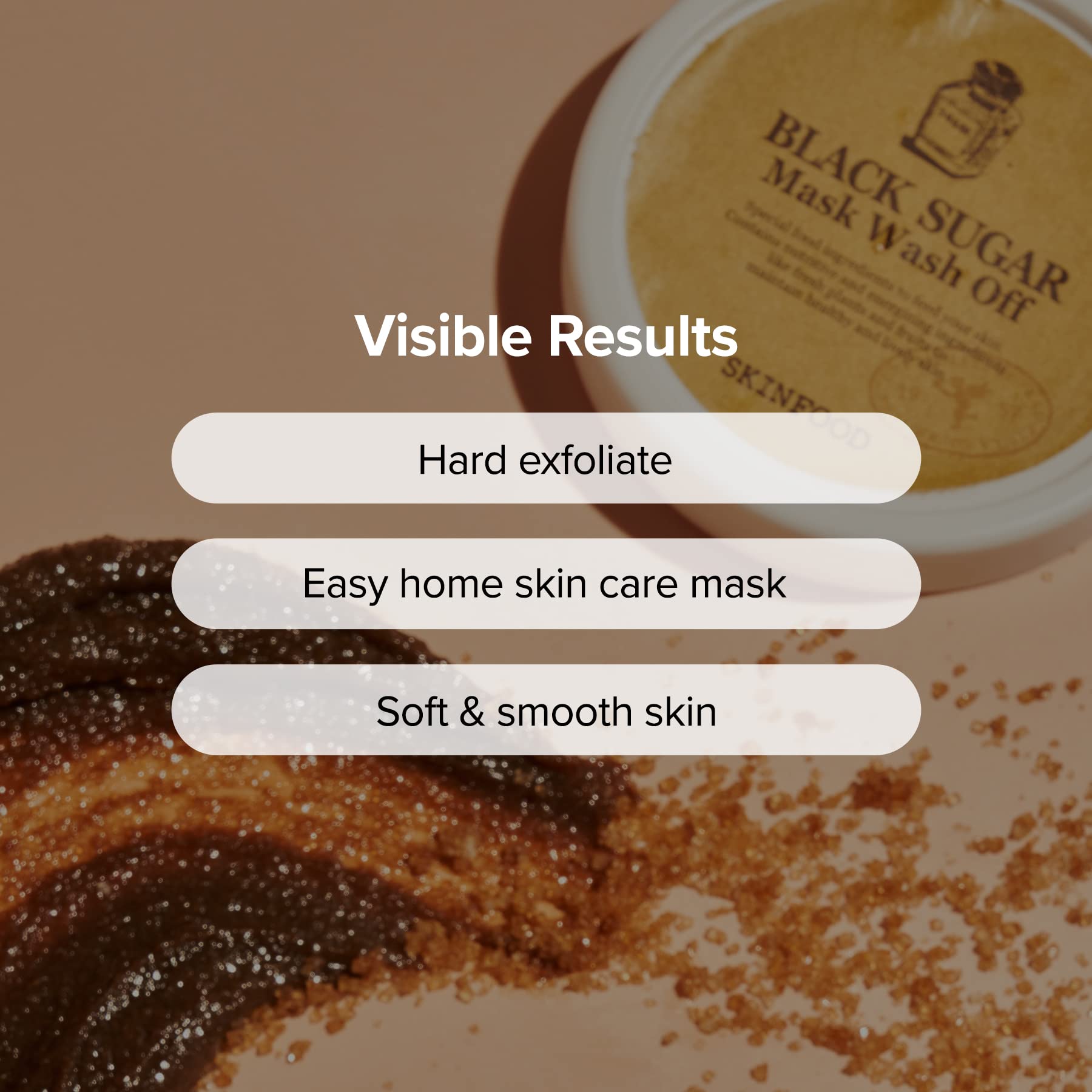 Rinsing Skinfood 1957 Black Sugar Mask with warm water for refreshed skin