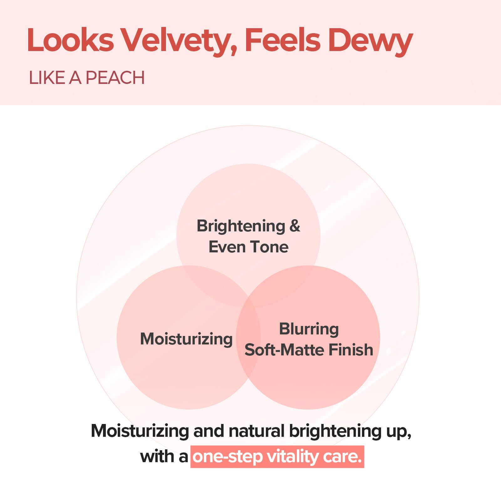 SKINFOOD Peach Cotton Tone Up Cream applied on full face for even tone