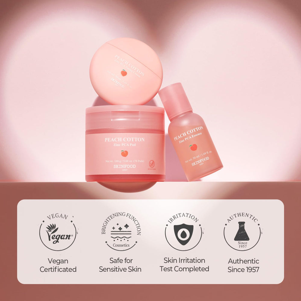 SKINFOOD Peach Cotton Tone Up Cream on neck and arms for even tone