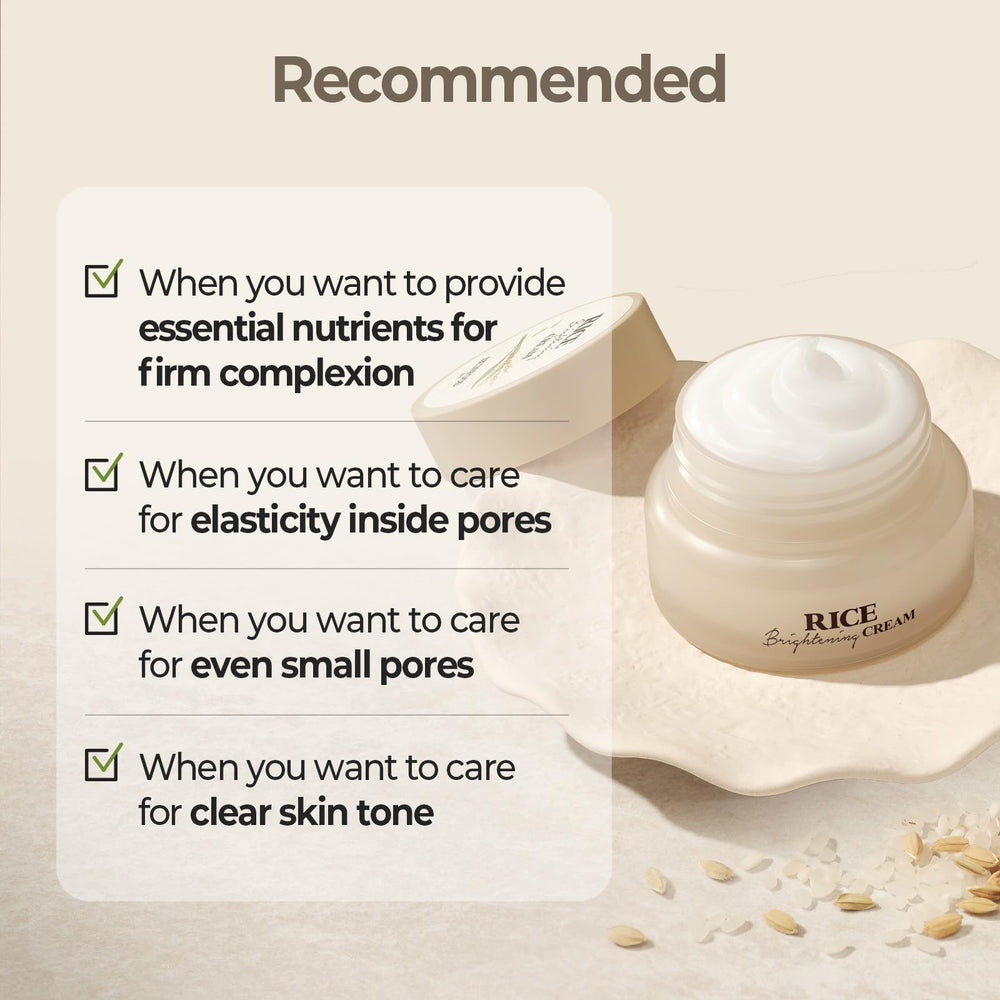 SKINFOOD routine steps image with toner, serum, and cream for balanced care