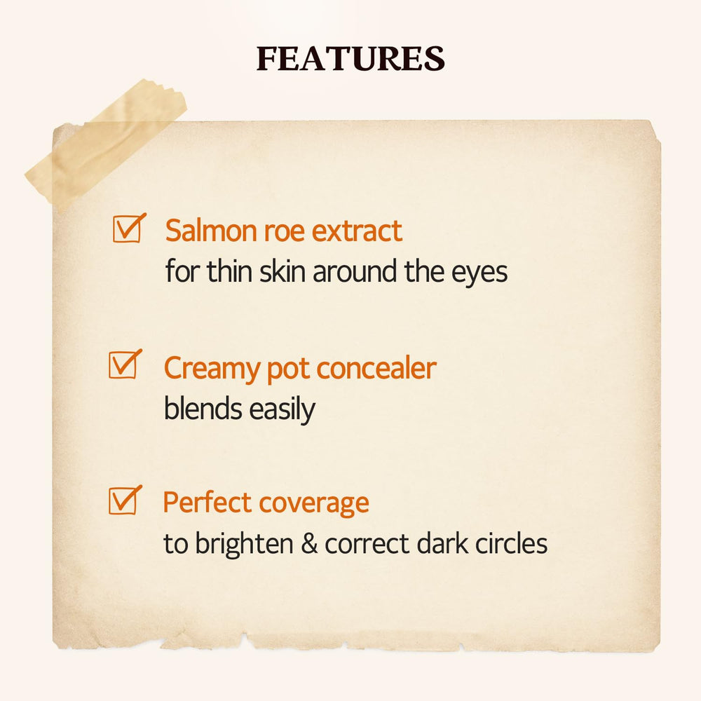 SKINFOOD Salmon Concealer pump applicator enables precise under-eye application