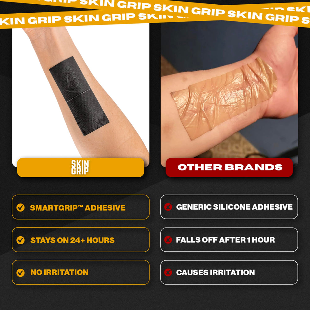 Skin Grip tape over a C-section scar with a breathable, comfortable feel.